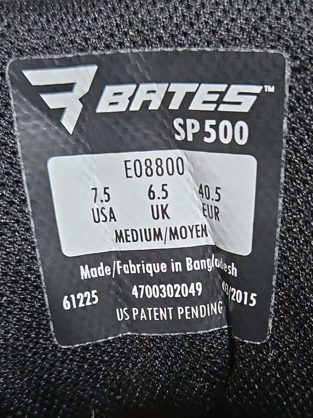 Bates Adrenaline Waterproof Motorcycle Boots E08800 Men's Size 7.5